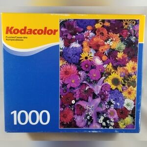 Kodacolor Flowers Galore Jigsaw Puzzle 1000 Piece Kodak Rose Art New